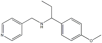[1-(4-methoxyphenyl)propyl](pyridin-4-ylmethyl)amine Struktur