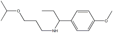 [1-(4-methoxyphenyl)propyl][3-(propan-2-yloxy)propyl]amine 结构式