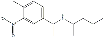[1-(4-methyl-3-nitrophenyl)ethyl](pentan-2-yl)amine Structure