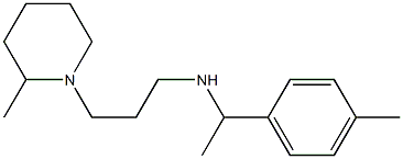 [1-(4-methylphenyl)ethyl][3-(2-methylpiperidin-1-yl)propyl]amine Structure