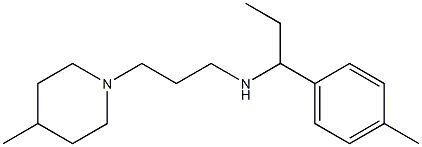 [1-(4-methylphenyl)propyl][3-(4-methylpiperidin-1-yl)propyl]amine