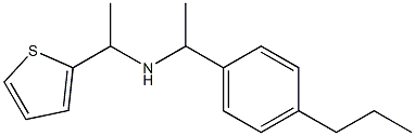 [1-(4-propylphenyl)ethyl][1-(thiophen-2-yl)ethyl]amine Structure