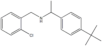 [1-(4-tert-butylphenyl)ethyl][(2-chlorophenyl)methyl]amine 化学構造式