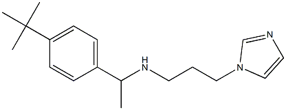 [1-(4-tert-butylphenyl)ethyl][3-(1H-imidazol-1-yl)propyl]amine Structure