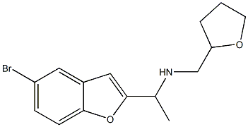 [1-(5-bromo-1-benzofuran-2-yl)ethyl](oxolan-2-ylmethyl)amine Structure