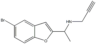 [1-(5-bromo-1-benzofuran-2-yl)ethyl](prop-2-yn-1-yl)amine|