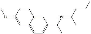 [1-(6-methoxynaphthalen-2-yl)ethyl](pentan-2-yl)amine Struktur