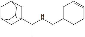 [1-(adamantan-1-yl)ethyl](cyclohex-3-en-1-ylmethyl)amine 结构式