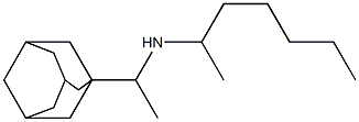 [1-(adamantan-1-yl)ethyl](heptan-2-yl)amine 化学構造式