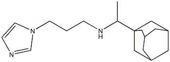 [1-(adamantan-1-yl)ethyl][3-(1H-imidazol-1-yl)propyl]amine 结构式