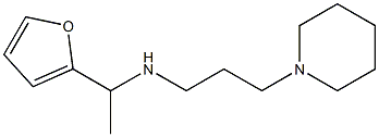 [1-(furan-2-yl)ethyl][3-(piperidin-1-yl)propyl]amine,,结构式