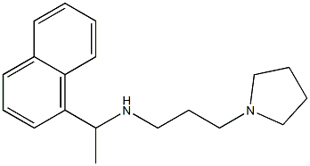 [1-(naphthalen-1-yl)ethyl][3-(pyrrolidin-1-yl)propyl]amine 化学構造式