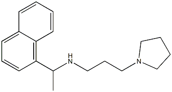 [1-(naphthalen-1-yl)ethyl][3-(pyrrolidin-1-yl)propyl]amine Structure