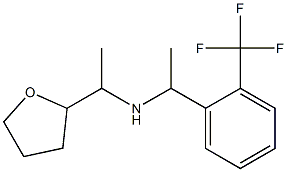 [1-(oxolan-2-yl)ethyl]({1-[2-(trifluoromethyl)phenyl]ethyl})amine Structure