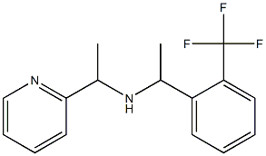 [1-(pyridin-2-yl)ethyl]({1-[2-(trifluoromethyl)phenyl]ethyl})amine|