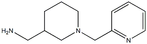 [1-(pyridin-2-ylmethyl)piperidin-3-yl]methanamine 结构式