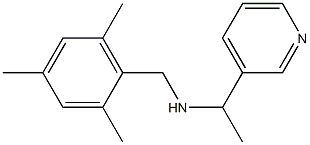 [1-(pyridin-3-yl)ethyl][(2,4,6-trimethylphenyl)methyl]amine 结构式