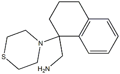 [1-(thiomorpholin-4-yl)-1,2,3,4-tetrahydronaphthalen-1-yl]methanamine Structure