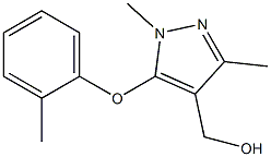 [1,3-dimethyl-5-(2-methylphenoxy)-1H-pyrazol-4-yl]methanol Structure
