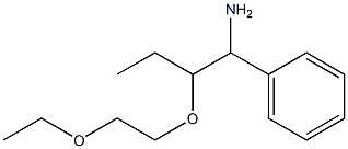 [1-amino-2-(2-ethoxyethoxy)butyl]benzene Struktur