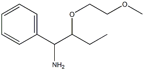 [1-amino-2-(2-methoxyethoxy)butyl]benzene 结构式