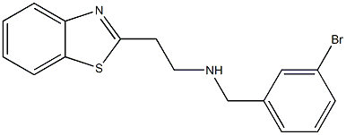 [2-(1,3-benzothiazol-2-yl)ethyl][(3-bromophenyl)methyl]amine Structure