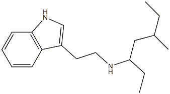 [2-(1H-indol-3-yl)ethyl](5-methylheptan-3-yl)amine 结构式