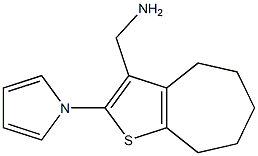 [2-(1H-pyrrol-1-yl)-5,6,7,8-tetrahydro-4H-cyclohepta[b]thien-3-yl]methylamine Structure