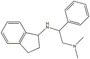 [2-(2,3-dihydro-1H-inden-1-ylamino)-2-phenylethyl]dimethylamine 结构式