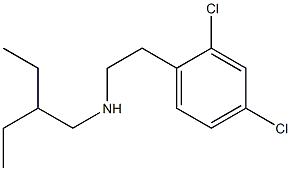 [2-(2,4-dichlorophenyl)ethyl](2-ethylbutyl)amine,,结构式
