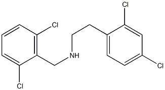 [2-(2,4-dichlorophenyl)ethyl][(2,6-dichlorophenyl)methyl]amine Structure