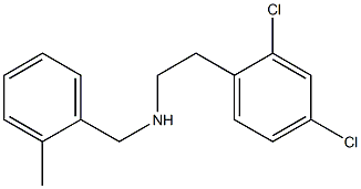 [2-(2,4-dichlorophenyl)ethyl][(2-methylphenyl)methyl]amine Structure