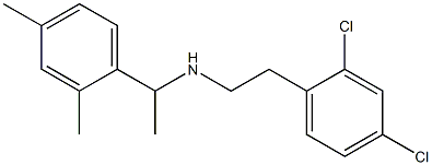 [2-(2,4-dichlorophenyl)ethyl][1-(2,4-dimethylphenyl)ethyl]amine 化学構造式