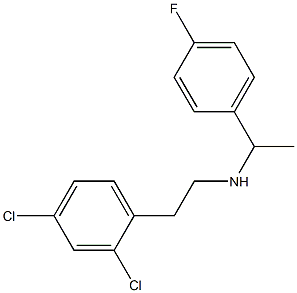 [2-(2,4-dichlorophenyl)ethyl][1-(4-fluorophenyl)ethyl]amine|
