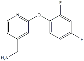 [2-(2,4-difluorophenoxy)pyridin-4-yl]methylamine Structure