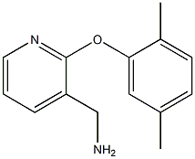 [2-(2,5-dimethylphenoxy)pyridin-3-yl]methylamine 结构式