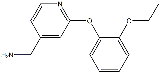 [2-(2-ethoxyphenoxy)pyridin-4-yl]methylamine Structure