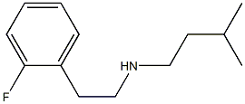 [2-(2-fluorophenyl)ethyl](3-methylbutyl)amine 化学構造式