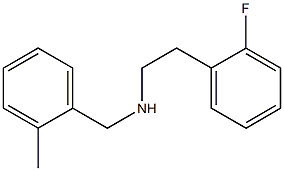 [2-(2-fluorophenyl)ethyl][(2-methylphenyl)methyl]amine Structure