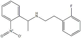 [2-(2-fluorophenyl)ethyl][1-(2-nitrophenyl)ethyl]amine Structure