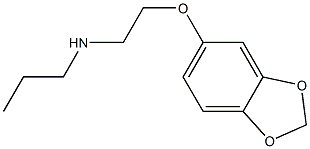 [2-(2H-1,3-benzodioxol-5-yloxy)ethyl](propyl)amine,,结构式