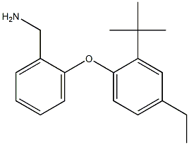 [2-(2-tert-butyl-4-ethylphenoxy)phenyl]methanamine,,结构式