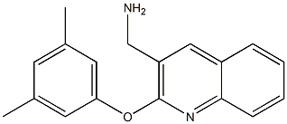 [2-(3,5-dimethylphenoxy)quinolin-3-yl]methanamine Structure