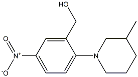 [2-(3-methylpiperidin-1-yl)-5-nitrophenyl]methanol Structure