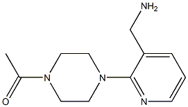 [2-(4-acetylpiperazin-1-yl)pyridin-3-yl]methylamine Struktur