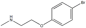 [2-(4-bromophenoxy)ethyl](methyl)amine 结构式