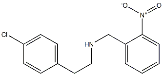 [2-(4-chlorophenyl)ethyl][(2-nitrophenyl)methyl]amine Structure
