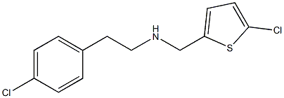 [2-(4-chlorophenyl)ethyl][(5-chlorothiophen-2-yl)methyl]amine Structure