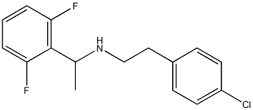 [2-(4-chlorophenyl)ethyl][1-(2,6-difluorophenyl)ethyl]amine,,结构式