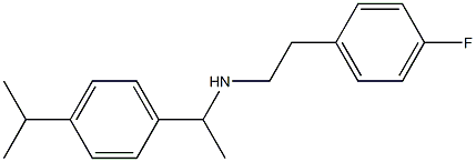  [2-(4-fluorophenyl)ethyl]({1-[4-(propan-2-yl)phenyl]ethyl})amine